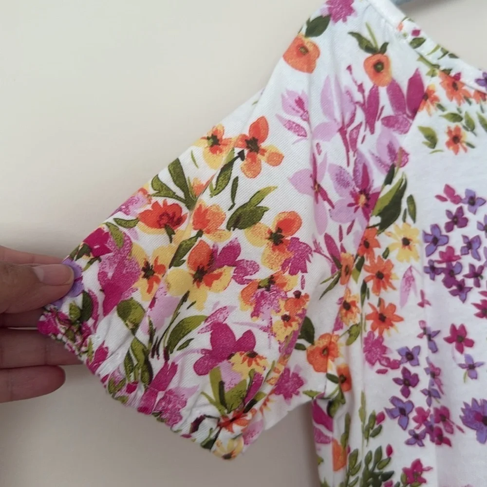 The Children’s Place Floral Girl Dress size M 7/8 Like New - Picture 5 of 7